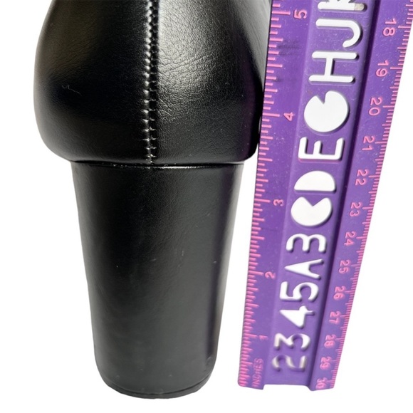 KOI Footwear block heel Chelsea boot black Faux Leather size 8 UK - US 9.5 - Picture 6 of 10